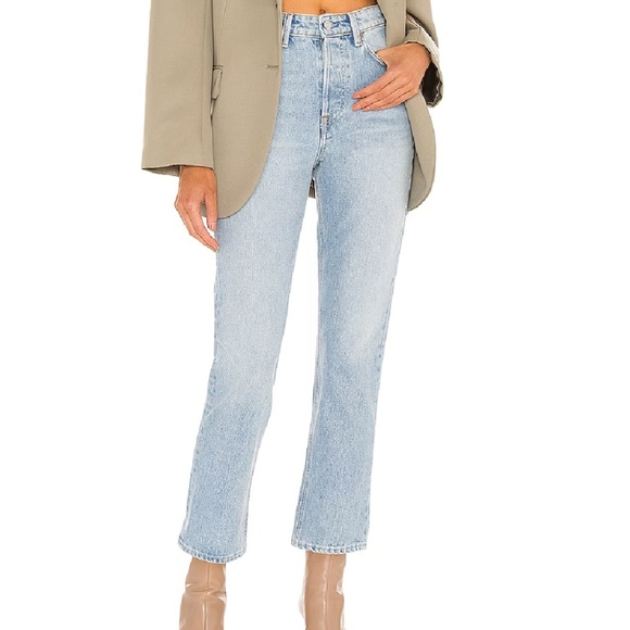 GRLFRND Denim - GRLFRND Karolina High Rise Straight Crop